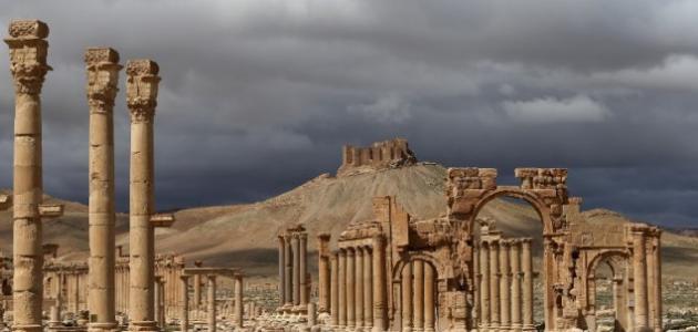 صورة آثار تدمر في سوريا
