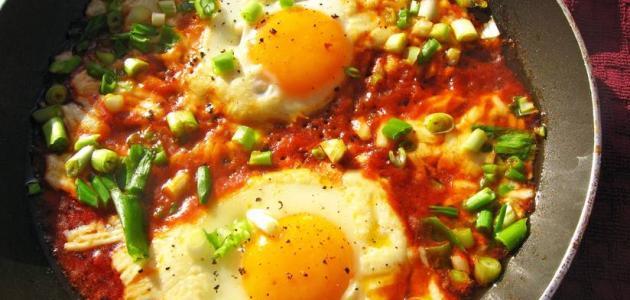 صورة جديد طريقة عمل البيض بالطماطم والفلفل