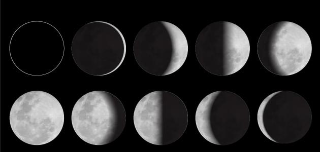 صورة جديد مراحل القمر بالترتيب