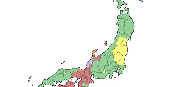صورة أين تقع اليابان على الخريطة