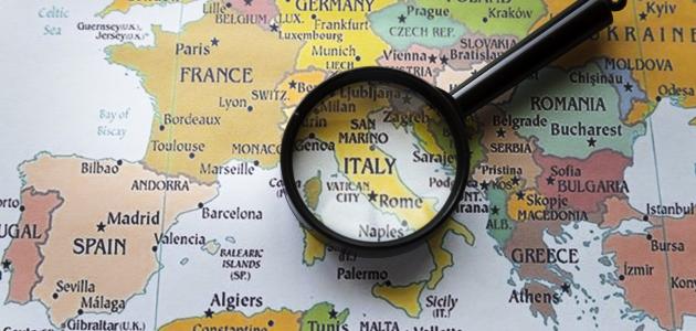 أين تقع إيطاليا أين تقع إيطاليا