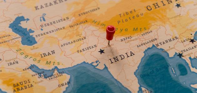أين تقع الهند أين تقع الهند
