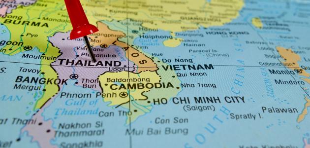 أين تقع تايلاند أين تقع تايلاند