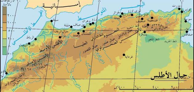 أين تقع جبال أطلس أين تقع جبال أطلس