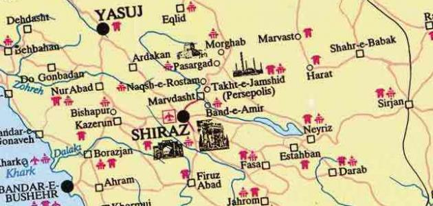 أين تقع شيراز