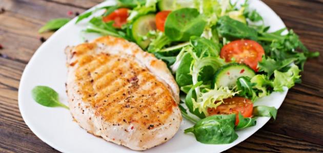 السعرات الحرارية في صدور الدجاج