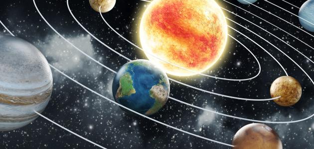 حجم الأرض بالنسبة للشمس