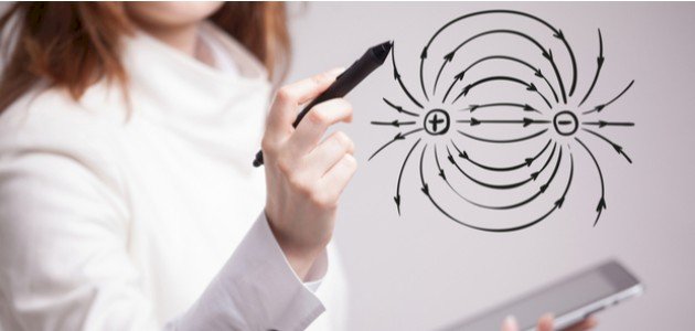 خطوط المجال الكهربائي