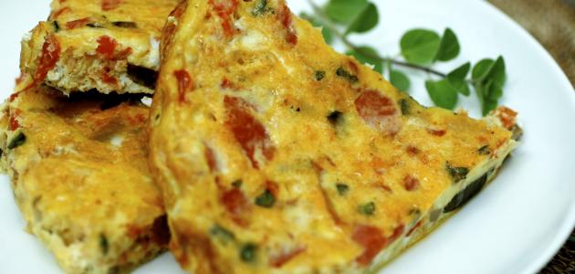 طريقة العجة بالبيض والخضار طريقة العجة بالبيض والخضار