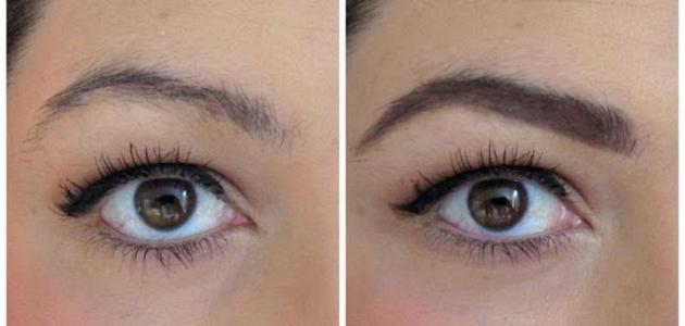طريقة تكثيف الحواجب طريقة تكثيف الحواجب