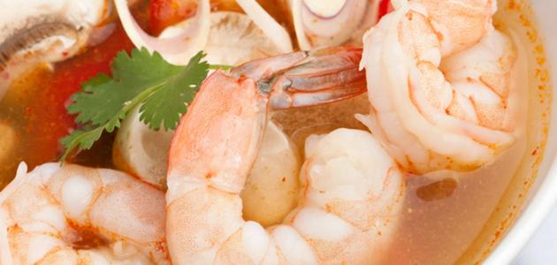 طريقة سلق الجمبري بقشره طريقة سلق الجمبري بقشره