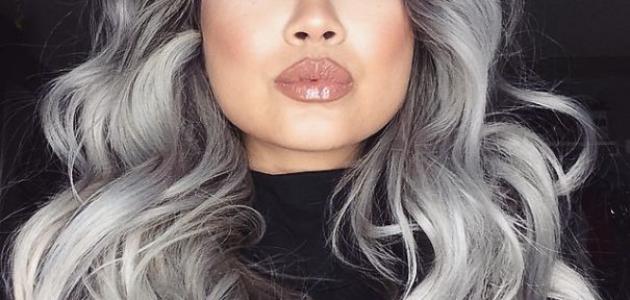 طريقة صبغ الشعر باللون الرمادي طريقة صبغ الشعر باللون الرمادي