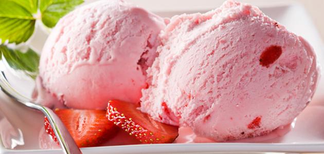 طريقة عمل آيس كريم دون ماكينة