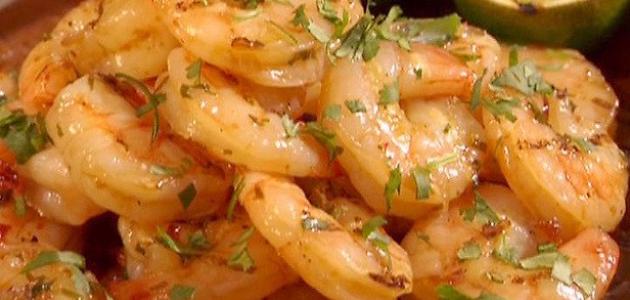 طريقة عمل الجمبري بالثوم والليمون طريقة عمل الجمبري بالثوم والليمون