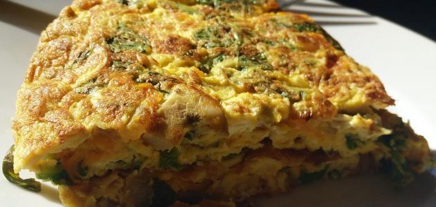 طريقة عمل العجة بالبقدونس والبيض