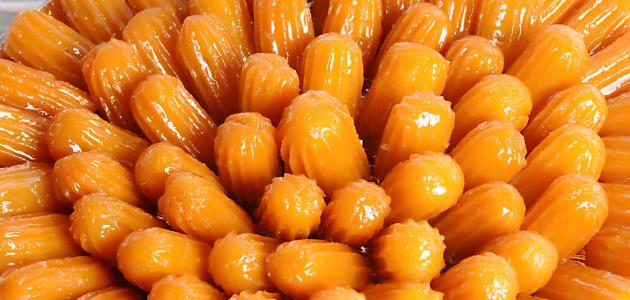 طريقة عمل بلح الشام بالسميد طريقة عمل بلح الشام بالسميد