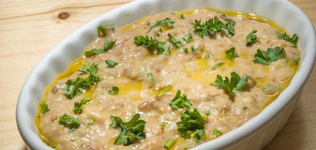 طريقة عمل سلطة بابا غنوج بالطحينة