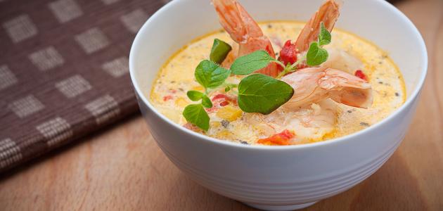 طريقة عمل شوربة الجمبري طريقة عمل شوربة الجمبري