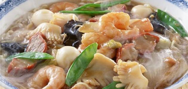 طريقة عمل شوربة فواكه البحر