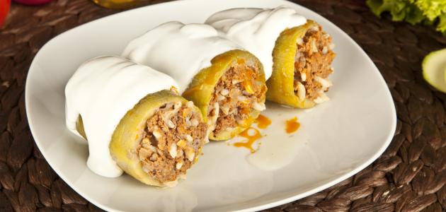 طريقة عمل كوسا باللبن طريقة عمل كوسا باللبن