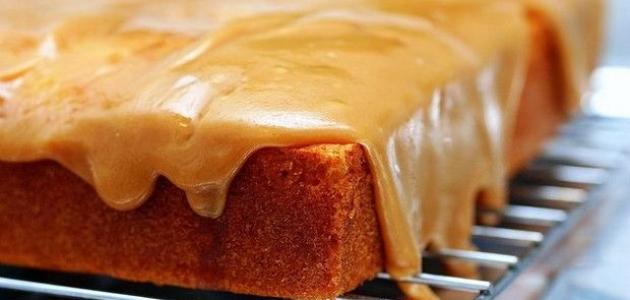 طريقة عمل كيك الكراميل