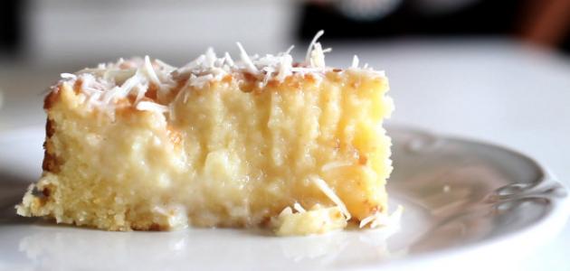 طريقة كيكة جوز الهند بالقطر