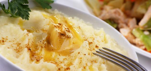 عمل بطاطس مهروسة عمل بطاطس مهروسة