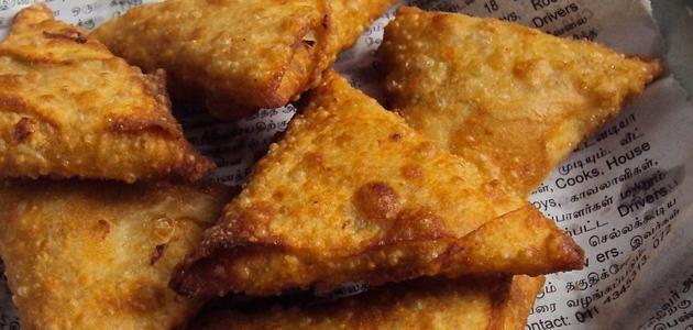 عمل رقائق السمبوسة اليمنية