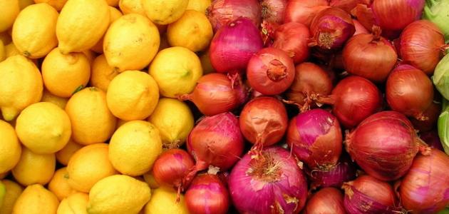 فوائد البصل والليمون فوائد البصل والليمون