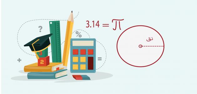 قانون مساحة نصف الدائرة قانون مساحة نصف الدائرة