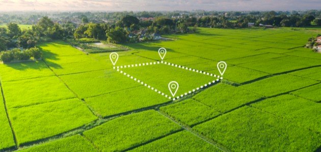 كيفية حساب مساحة قطعة أرض