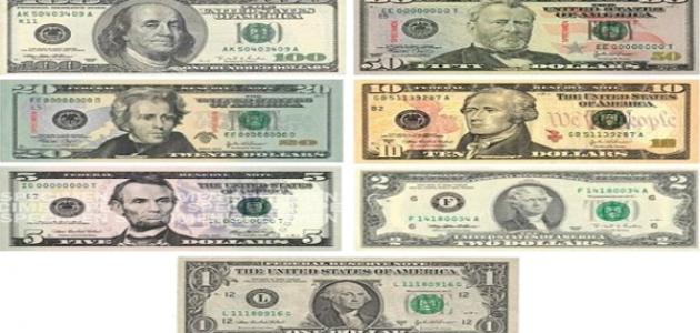 ما هي فئات الدولار ما هي فئات الدولار