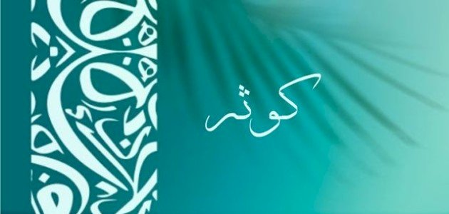 معنى اسم كوثر معنى اسم كوثر