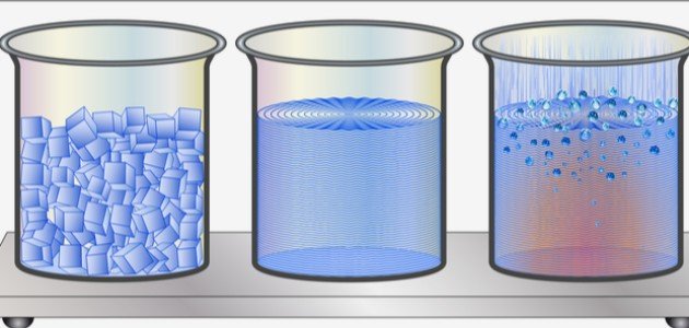 مقارنة بين حالات المادة مقارنة بين حالات المادة