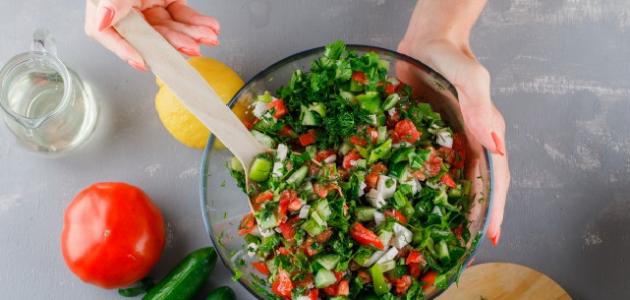 أنواع السلطات الخضراء