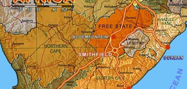 أين تقع بوتسوانا