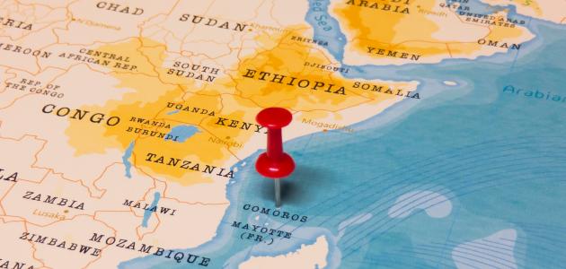 أين تقع جزر القمر في أي قارة