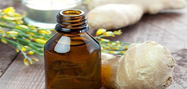 الزنجبيل وزيت الزيتون للكرش