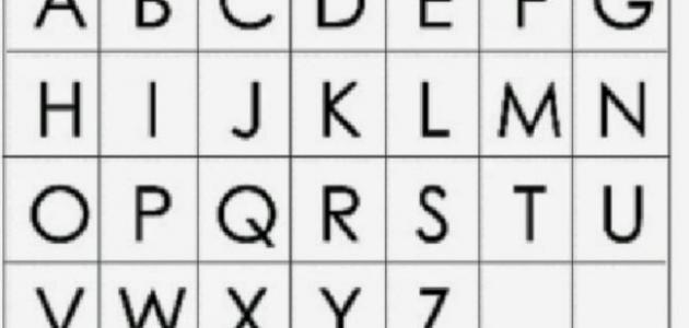 ترتيب الحروف الانجليزية ترتيب الحروف الانجليزية