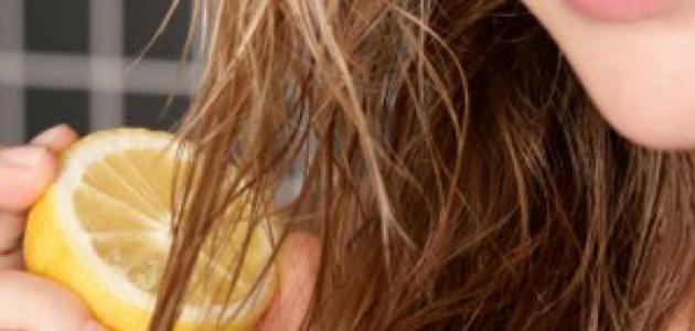 تفتيح الشعر بالليمون تفتيح الشعر بالليمون