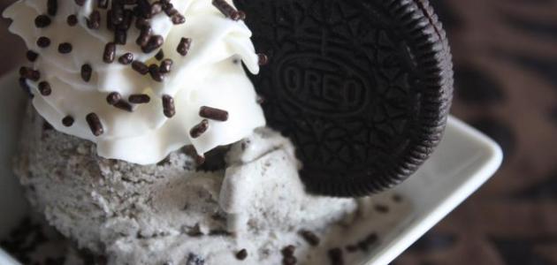 طريقة آيسكريم الأوريو طريقة آيسكريم الأوريو