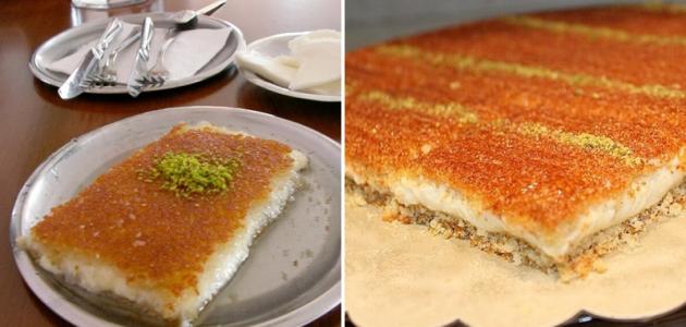 طريقة الكنافة الكذابة بالسميد طريقة الكنافة الكذابة بالسميد