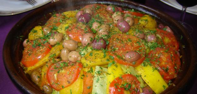 طريقة تحضير طاجن باللحم والخضار طريقة تحضير طاجن باللحم والخضار