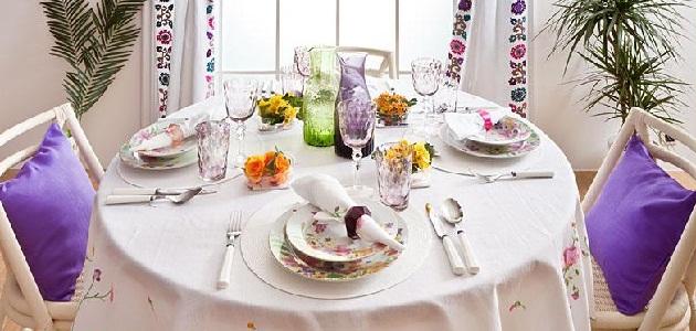 طريقة ترتيب طاولة الطعام طريقة ترتيب طاولة الطعام