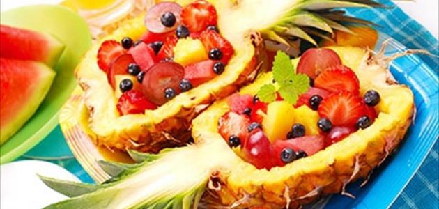 طريقة تزيين الفواكه طريقة تزيين الفواكه