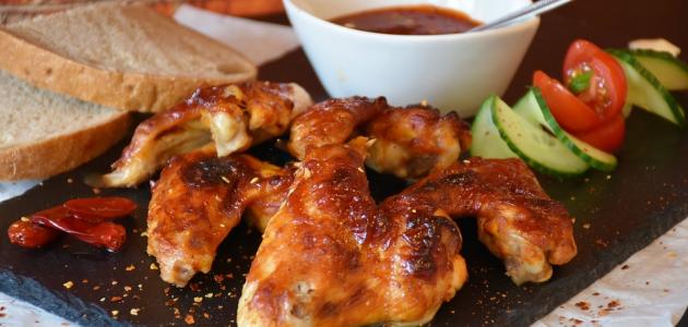 طريقة جوانح الدجاج الحارة