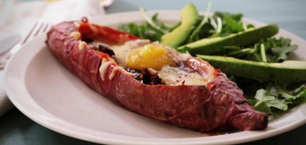 طريقة شوي البطاطا الحلوة طريقة شوي البطاطا الحلوة