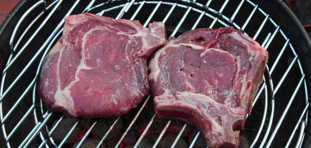 طريقة شوي لحم العجل على الفحم