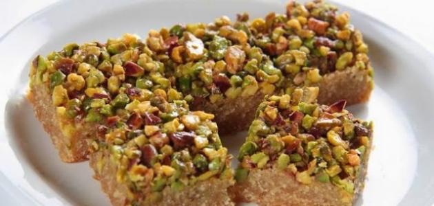 طريقة صنع النمورة السورية طريقة صنع النمورة السورية