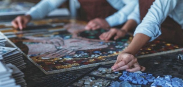 طريقة صنع لوحات الفسيفساء طريقة صنع لوحات الفسيفساء
